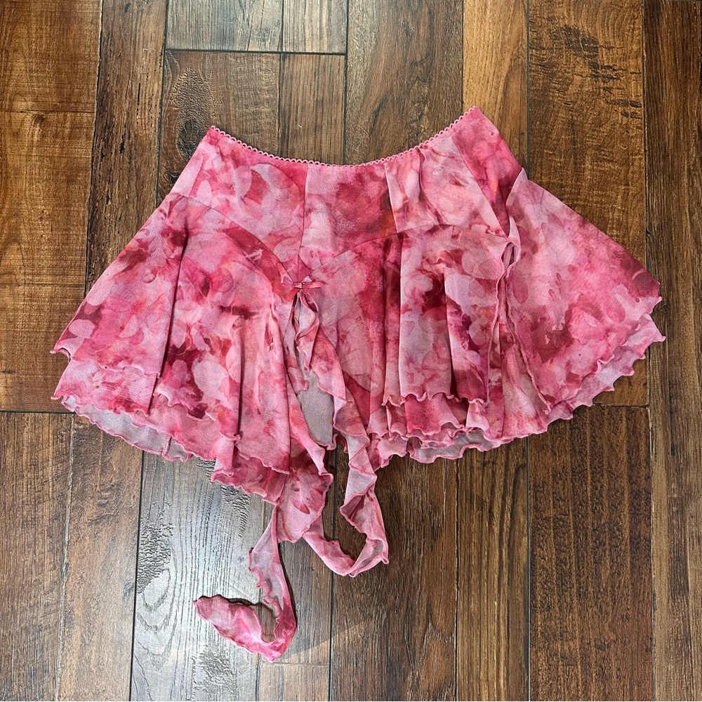 I AM GIA CHERIE SKIRT pink floral sakura